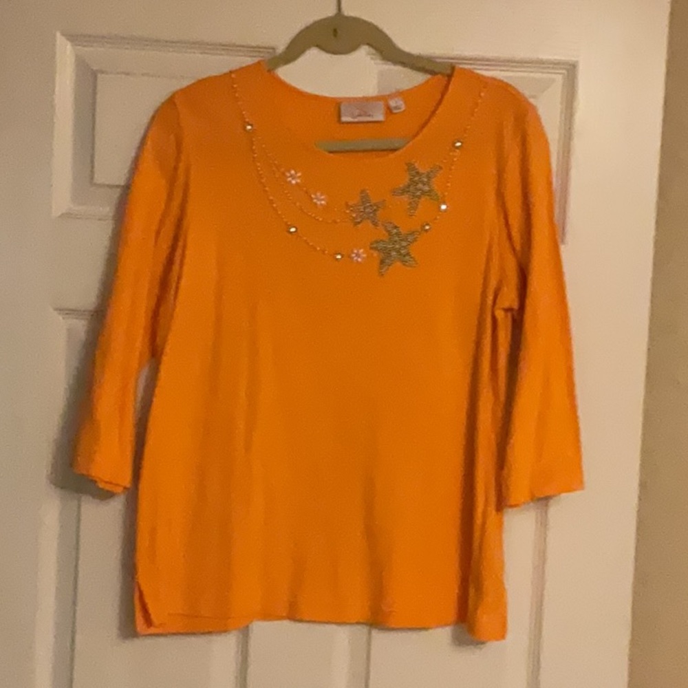 Quacker Factory 3/4 sleeve top